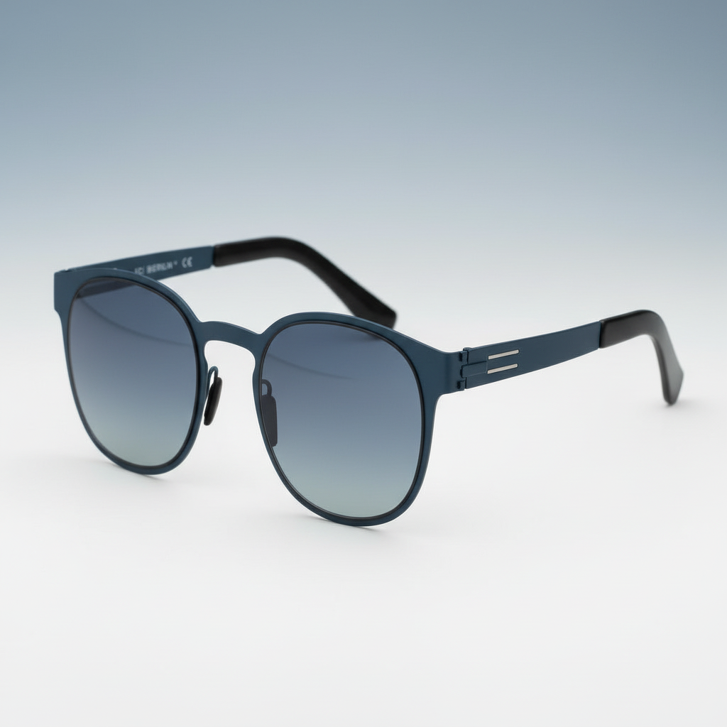 Blue sunglasses premium background